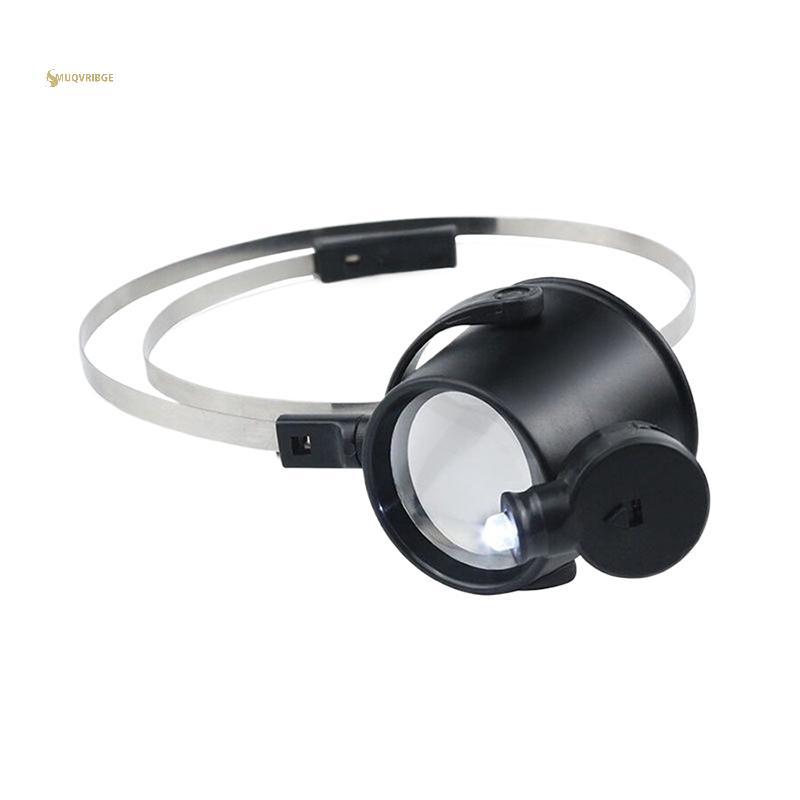MUQV Đầu Gắn 15X Sửa Chữa Kính lúp Với Đèn LED Sửa Chữa Có Thể Điều Chỉnh Đồng Hồ Trang Sức Dụng Cụ Kính lúp Dụng Cụ Đồng Hồ Phụ Kiện n