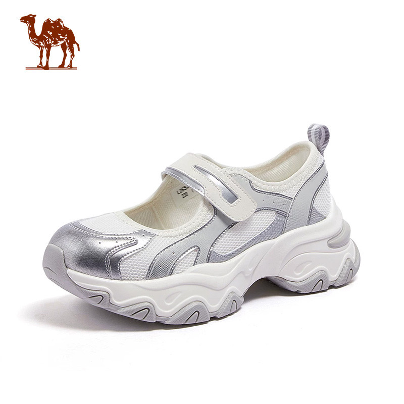 CAMEL CROWN Thoáng Khí Nữ Đi Bộ Đường Dài Giày Ngoài Trời Mary Jane Phong Cách Chống Trơn Trượt Giày Đi Bộ
