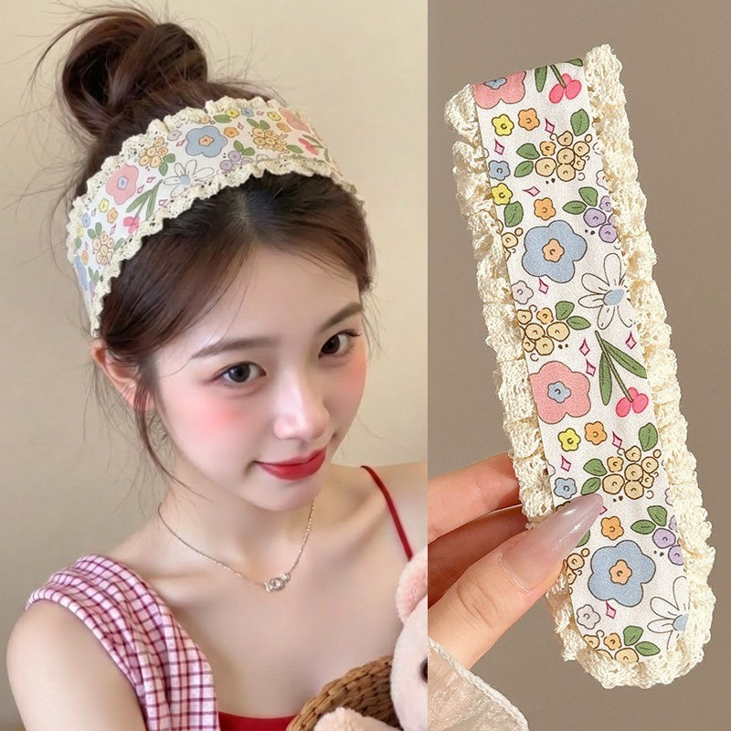 Băng Đô Miếng Dán Tóc Velcro Magic Dán Hoa Dễ Thương Thời Trang Hàn Quốc - Phụ Kiện Tóc