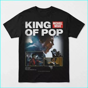 SY3 Michael Jackson King of Pop Movie Áo thun cotton dày biểu tượng Âm nhạc huyền thoại Tee YS3