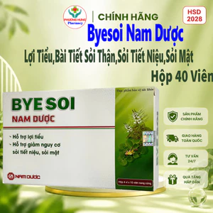 Bài Sỏi/Byesoi Nam Dược Hỗ Trợ Lợi Tiểu,Bài Tiết Sỏi Thận,Sỏi Tiết Niệu,Sỏi Mật,Giảm Bí Tiểu-Hộp 40V
