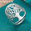 URMYLADY Bạc 925 Cây Đời 6-10 # Nhẫn Nữ Tiệc Cưới Thời Trang Quyến Rũ Trang Sức