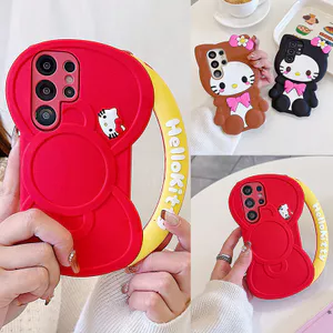 Ốp Lưng Cho Xiaomi Poco C85 C75 C71 C65 C61 Mi 17T 15T 14T 13T 12T 11T 10T 17 Pro Max 15 14 Ốp Điện Thoại TPU Mềm Hoạt Hình Hoa Nơ Kitty Silicon Bảo Vệ