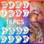 HNKMP 16 Cái Vẽ Mặt Hình Xăm Stencil Set Có Thể Tái Sử Dụng Rỗng Cơ Thể Nghệ Thuật Sơn Stencils DIY Mẫu Lông Mày Tranh Trang Trí Cosplay Dance Party Trang Trí Dụng Cụ Trang Điểm.