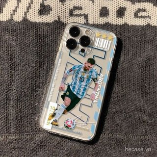 Ốp Điện Thoại Trong Suốt Phong Cách Mới Cầu Thủ Bóng Đá Thích Hợp Cho iPhone 12 13 14 15 Promax 16 17 Promax xr xs 11promax 12promax 13pro 14pro Ốp Chống Sốc Linh Hoạt