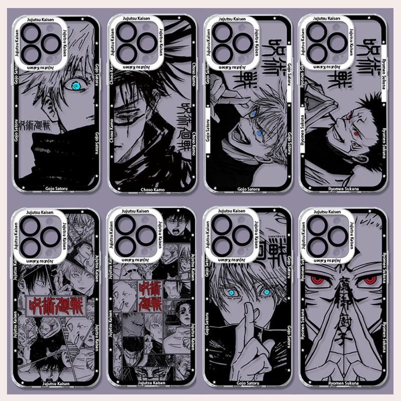 Ốp Điện Thoại Hoạt Hình Jujutsu Kaisen Gojo Satoru Cho Redmi A5 A7 Pro 15C 13C 14C 12C A3 13 10C 12 10 Mềm Trong Suốt Chống Rơi Thời Trang Silicon TPU Chống Sốc