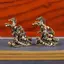 Tượng Ngựa Galloping bằng đồng thau nguyên khối cổ điển - Tượng phong thủy Trung Quốc, Trang trí văn phòng để bàn cổ điển & Trang trí nghệ thuật sưu tập [VN]