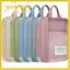 Túi dạy kèm GUSTAVA, Túi đựng hồ sơ lưới Nylon trong suốt, Túi đựng dây kéo nhiều lớp dày cầm tay Văn phòng