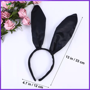 Băng đô đen Băng đô Bunny Hair Hairband zhenghtr