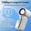 Quạt Turbo cầm tay Mini có màn hình kỹ thuật số LED Thiết bị làm mát di động USB có thể điều chỉnh 3 tốc độ cho văn phòng du lịch mùa hè Đẹp