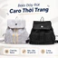 Balo Dây Rút Caro,Vải Dù Trượt Nước,Đơn Giản,Thời Trang,Hợp Đi Học Đi Chơi Đi Làm Du Lịch