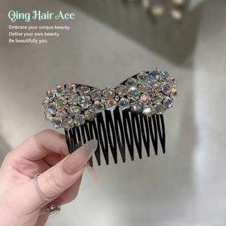 Phong Cách Hàn Quốc Chất Béo Năm Cánh Ngôi Sao Kim Cương Giả Nơ Chèn Lược Nữ Trán Tóc Xoăn Cao Cấp @ -