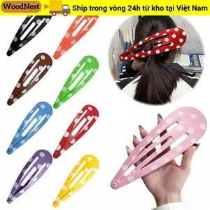 Kẹp tóc khổng lồ GỖ NHẤT, Kẹp tóc BB 20cm khổng lồ, Túi kẹp tóc đầy màu sắc in hình ngộ nghĩnh Đạo cụ sân khấu quyến rũ và biểu diễn