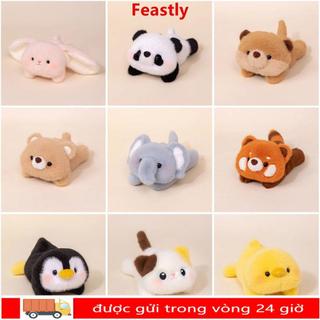 Gối Thú Nhồi Bông FESTLY, Búp Bê Đồng Hành Sang Trọng Voi, Gấu Kawaii Siêu Mềm 17cm Cổ Tay Kéo Pad Để Bàn