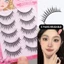 Hàng mi dải tái sử dụng khối lượng 3D - 5 cặp mi tự nhiên cho kỳ nghỉ ngày dự tiệc