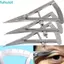 FUHUIOT Eyelid Caliper, Caliper nhãn khoa bằng thép không gỉ 20mm, Oculoplastic Đầu cố định Điều chỉnh vít Đầu thẳng / uốn cong Dụng cụ mắt Phẫu thuật nhãn khoa