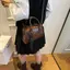 # HB # Túi đeo chéo da cổ điển có khóa sel Charm Dây đeo chéo có thể tháo rời Ví đeo vai Satchel Mini để mặc thường ngày.