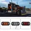 12V 24V Tru LED Side Marker Light Xe Trailer DOT E8 Mark Reflector Van Clearance Lamp Cho Xe Tải RV Bus Boat MỚI