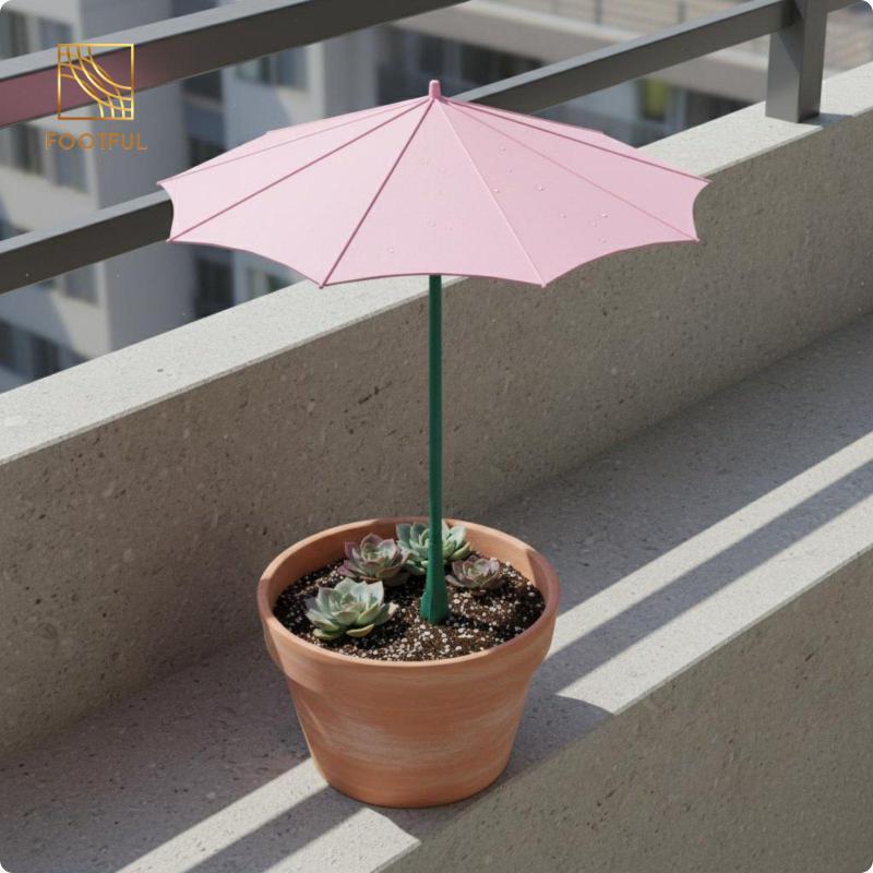 Sun Shade Cover Block Plant Umbrella Phụ kiện sân vườn dù chịu thời tiết cho hoa chậu ngoài trời