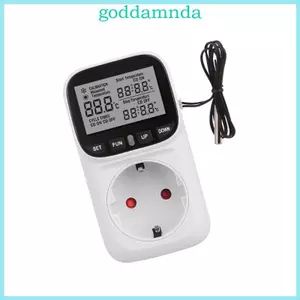 Ổ cắm giữ nhiệt kỹ thuật số GODD Ổ cắm giữ nhiệt có chức năng hẹn giờ điều khiển nhiệt độ cho văn phòng tại nhà Greenho