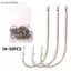 AA 50 Chiếc Móc Câu Cá Bay Phụ Kiện Câu Cá Bộ Thép Gai Vòng Tròn Đơn Cá Chép Móc Cao Thép Carbon Biển Fishinhook Kim Loại Là Durab VN