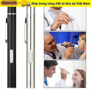 Đèn pin điều dưỡng ESSENCEH Đa chức năng Nguồn sáng kép Kẹp thép không gỉ Đèn pin LED