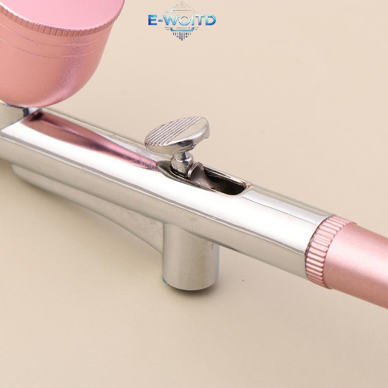 E-WOITD Di Động Đơn Hành Động Airbrush 0.3Mm Vòi Phun Airbrush Bút Cho Mô Hình Bánh Móng Tay Xe Tranh Làm Đẹp Phun E-WOITD