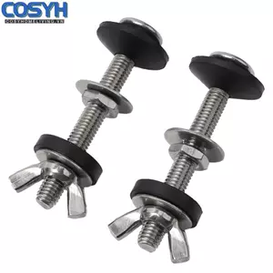 <cosyh>User Friendly Toilet Water Tank Screw Seal Ring Fixed Bolt Set Bathroom Hardware