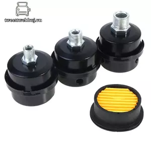 Nhíp 12 / 16 / 20mm Bộ phận máy nén khí Kim loại Máy nén khí nạp Bộ lọc tiếng ồn Bộ giảm thanh VN