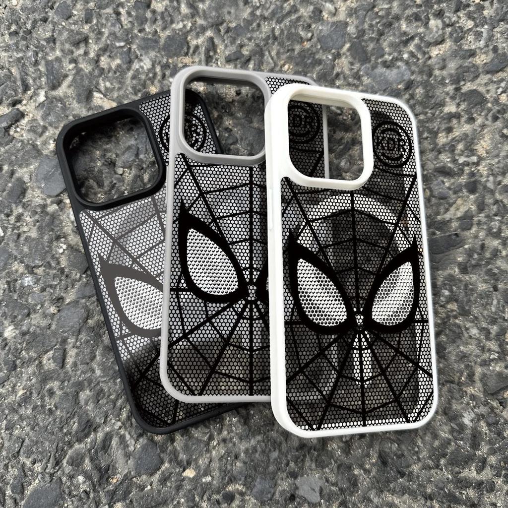 Ốp lưng iPhone 16/15/14/13 Người Nhện Xám Phong Cách Cool Phong Độc Đáo Chống Rơi
