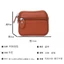 Hộp đựng chìa khóa nữ 66789 / Da bò lớp đầu tiên / 11 * 9 * 3cm / Quà tặng / Ví đựng tiền xu Mini bằng da thật / Túi vuông nhỏ / Dây kéo đôi / Hộp đựng thẻ di động / Hộp đựng chìa khóa