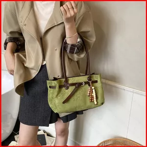 GC2 Retro PU Da Lộn Túi Đeo Vai Thời Trang Dung Tích Lớn Đa Năng Đi Lại Túi Tote CG2