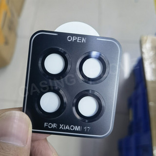 Bảo Vệ Màn Hình Cho Xiaomi 17 17 17T Pro 4G 5G Kim Loại Định Vị Camera Mặt Sau Ống Kính Bảo Vệ Kính Cường Lực Bảo Vệ Chống Trầy Xước Vòng Bao Phim