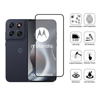 Bảo vệ màn hình kính cường lực 2 trong 1 Moto G Max cho Motorola G06 G56 G75 G35 G15 4G 5G Phim bảo vệ kính + Phim ống kính máy ảnh