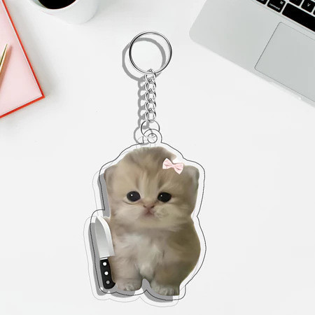 Móc khóa mèo hài hước 2 | móc khóa mèo hài hước
