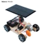 < Pluscloth > Đồ chơi mô hình xe đua lắp ráp Dễ lắp ráp bằng gỗ DIY Mini Solar Racing Car dành cho trẻ em