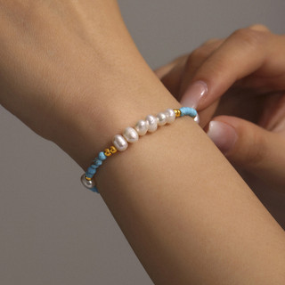 Handmade Ngọc Trai Nước Ngọt Bộ Vòng Cổ Ngọc Trai Dây Thép Không Gỉ Trang Sức Thời Trang Cho Nàng