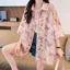 Phong Cách Hợp Thời Trang Cặp Đôi Tua Rua Bướm Hồng Tay Ngắn Nam Nữ Thiết Kế Mùa Hè Áo Sơ Mi Jacquard Bên Biển