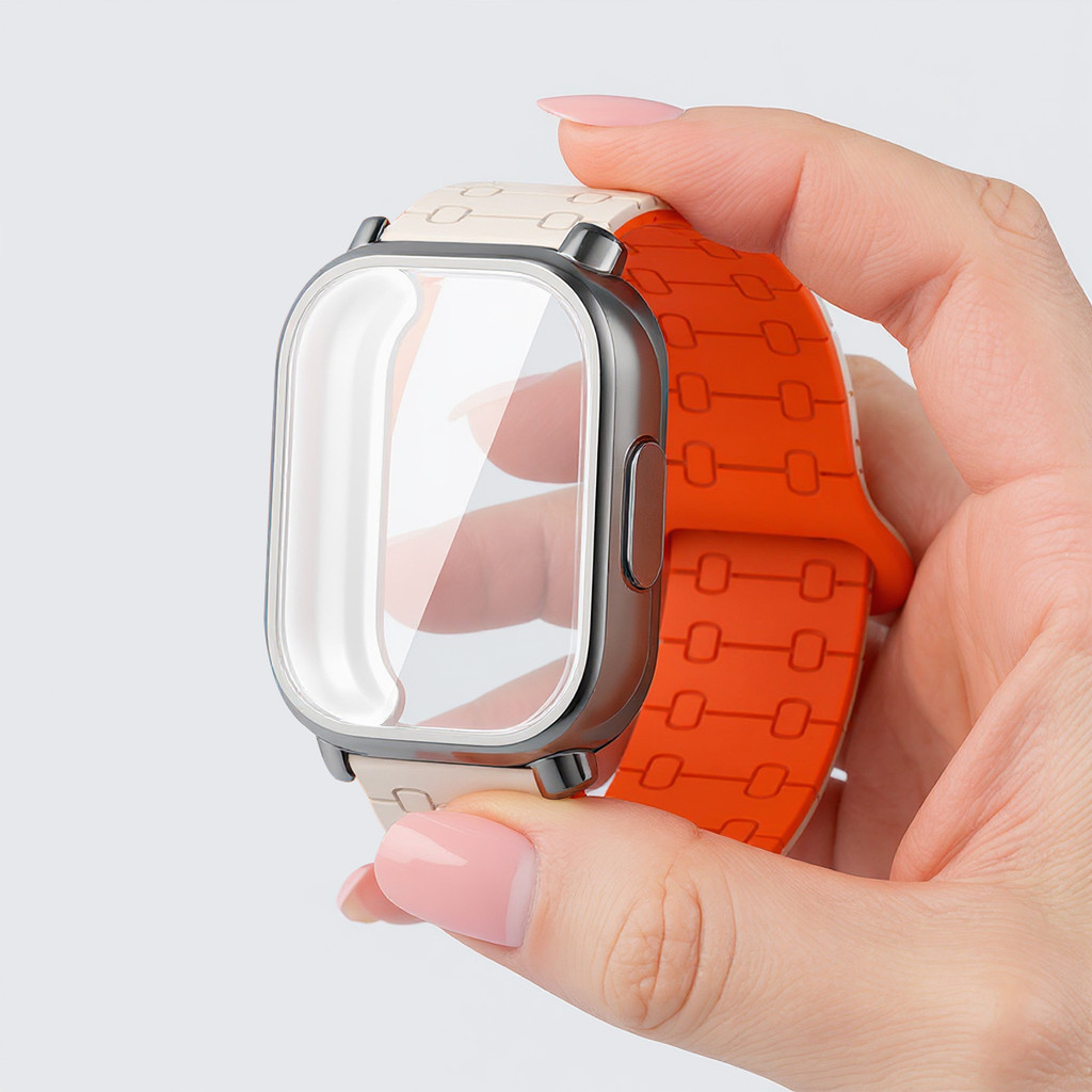 Ốp lưng TPU + dây đeo từ tính cho Redmi Watch 5 Active / 5 Lite dây đeo thể thao silicon chống rơi toàn bộ ốp lưng