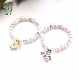 Baby Shower Favor Christening Bracelet Thiên Thần Bé Tắm Bé Gái Bé Trai Món Quà Rửa Tội