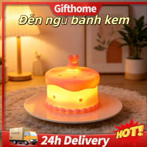 🚚【giao Hàng 24h】Sáng Tạo Hình Bánh Bộ Quà Tặng Đèn Gấu Trúc Dễ Thương Mèo Đèn Ngủ Quà Tặng Sinh Nhật Máy Tính Để Bàn Trang Trí