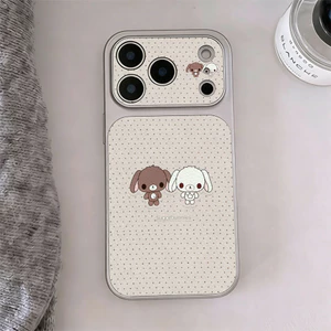 Vỏ lưng iPhone 17/16/15/14 Pro Max họa tiết chấm bi xinh xẻo mềm dẻo