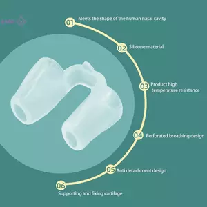 Hỗ trợ nâng mũi sau phẫu thuật Định hình Silicone Hình cong Chỉnh sửa mũi cố định Silica Gel Mũi Ngăn ngừa ngáy