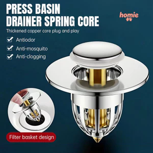Lưới lọc chống côn trùng cho cống rãnh, chống mùi hôi, dùng cho cống thoát sàn kiểu nhấn, dùng cho bồn rửa mặt.
