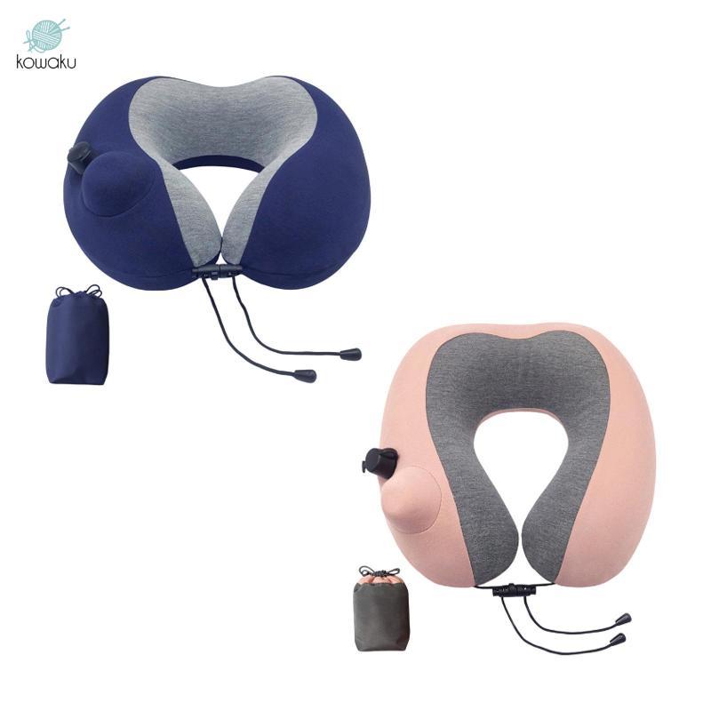 Gối du lịch để sử dụng máy bay Hình chữ U Bơm hơi nhẹ cho gia đình và ô tô