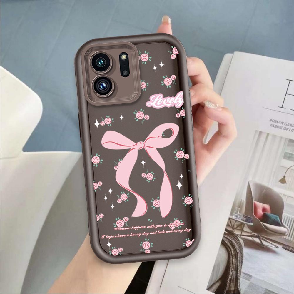 Ốp Lưng Cho OPPO A5X A6 A6X 4G 5G Phim Hoạt Hình Silicon Mềm Đáng Yêu Vỏ Điện Thoại TPU Bướm Nơ Ins Phong Cách Mắt Thiên Thần Ốp Lưng Chống Sốc