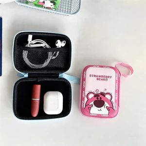 Hoạt Hình Dễ Thương Losto Túi Đựng Mỹ Phẩm Du Lịch Trang Điểm Son Môi Hộp Tampon Túi Khăn Ăn Miếng Lót Túi Bảo Quản
