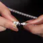 Vòng cổ Tennis bạc Moissanite "The One" FANCIME
