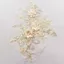 PYCOU Sequin Đính, Hoa Đính Hạt Lưới Thêu Hoa Đính, May Miếng Dán Kim Cương Giả Thêu Kích Thước Lớn Ren Hoa Vải Viền Đầm Dự Tiệc