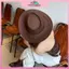 MYPANDA Nam Nữ Mũ Cao Bồi Phương Tây Da Lộn Bò Cô Gái Mũ Thời Trang Phương Tây Lạ Mắt Đầm Dự Tiệc Mũ Unisex Phụ Kiện.